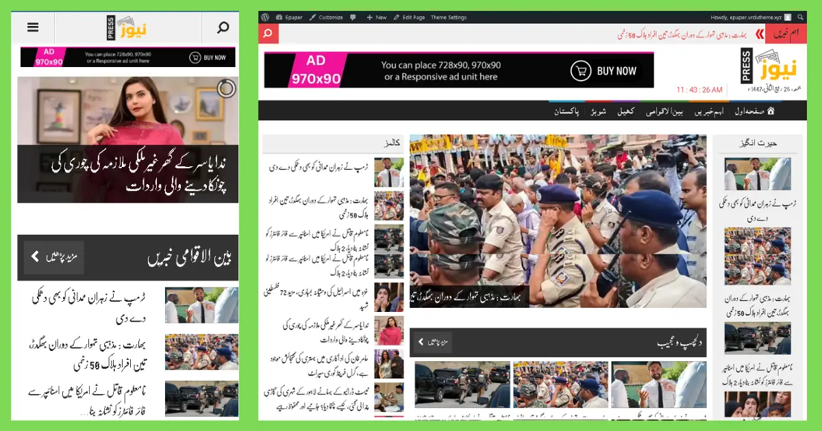 Urdu News Theme