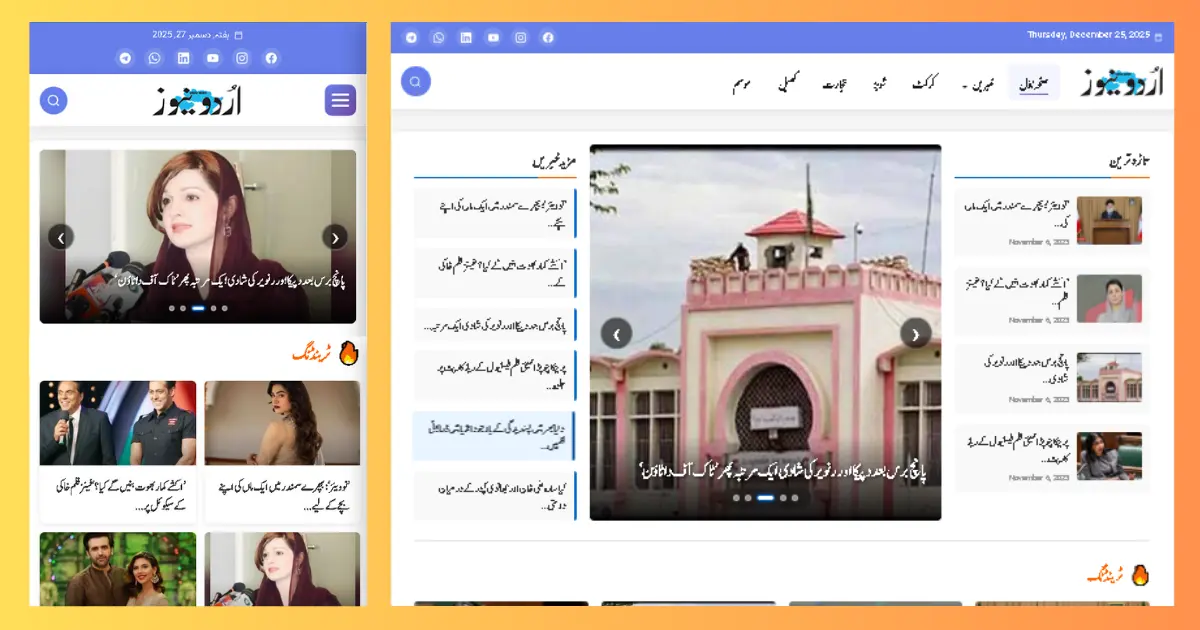 Premium Urdu WordPress Theme